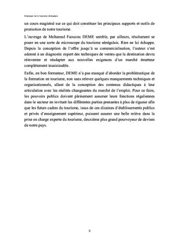 Eclairage sur le tourisme sénégalais