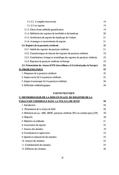 Le registre de la paralysie cérébrale de Sétif, Algérie