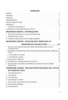 Réalisation d'un outil SIG pour le suivi de l'accès à l'eau potable
