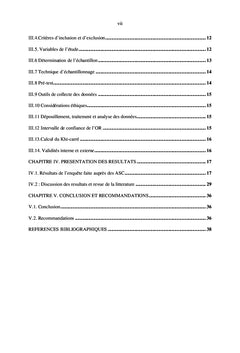 Evaluation de la contribution des Agents de Sante communautaire