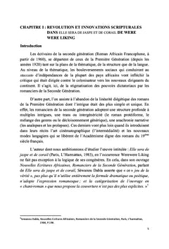 Nouvelles Écritures Romanesques chez certains Écrivains Africains