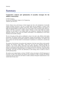 Strategies d'assemblage pour l'industrie eolienne offshore