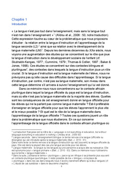 Le français, langue d'enseignement ou langue à enseigner