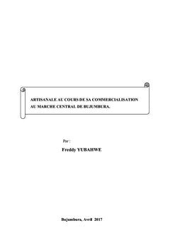 Etude de la degradation de l'huile de palme au cours de sa commercialisation