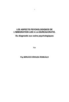 Les aspects psychologiques de l'immigration liée à la bureaucratie