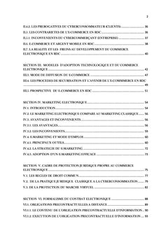 Du Cyber-Commerce à la structuration du contrat électronique en RDC