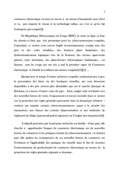 Du Cyber-Commerce à la structuration du contrat électronique en RDC