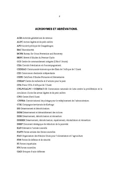 Le DDR: Une opportunité ratée pour consolider la paix en Côte d'Ivoire