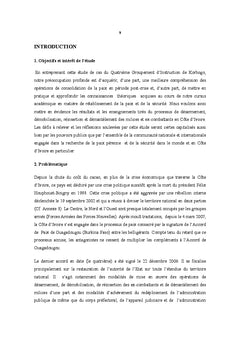 Le DDR: Une opportunité ratée pour consolider la paix en Côte d'Ivoire