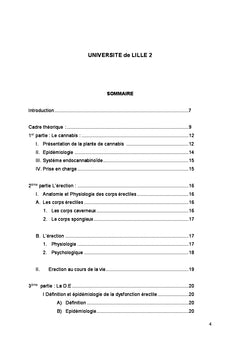 Cannabis et dysfonction érectile :