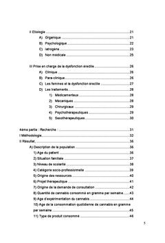 Cannabis et dysfonction érectile :