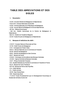 Le reseau bancaire A Madagascar et son role economique (1885-1946)
