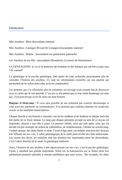 Le voyage genealogique de mes familles de La France au Quebec