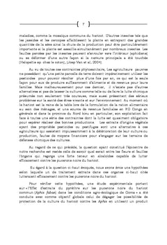 Effets d'extraits du pyrèthre sur les pucerons noirs du haricot commun