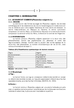 Effets d'extraits du pyrèthre sur les pucerons noirs du haricot commun