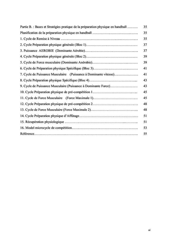 Bases et stratégies de la préparation physique moderne en Handball