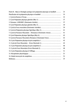 Bases et stratégies de la préparation physique moderne en Handball
