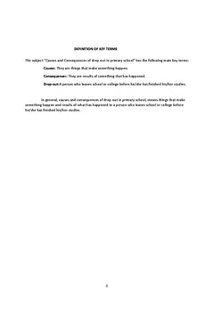Causes and consequences of school dropout