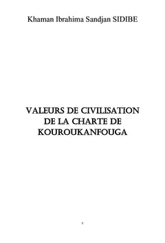 Valeurs de Civilisation de la Charte de Kouroukanfouga