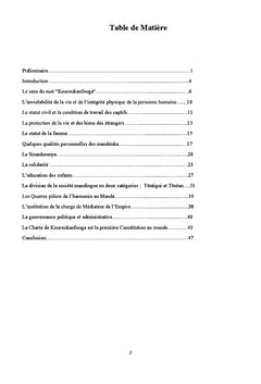 Valeurs de Civilisation de la Charte de Kouroukanfouga