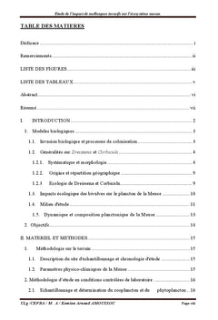 Etude de l'impact de mollusques invasifs sur l'écosystème mosan