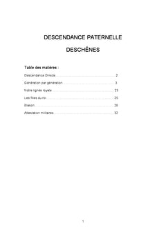 Généalogie Miville-Deschênes