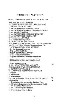 Ma vision pour l'AFRIQUe