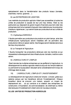 Ma vision pour l'AFRIQUe