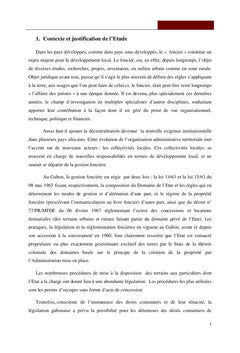SIG et gestion des aménagements fonciers à Libreville et ses environs