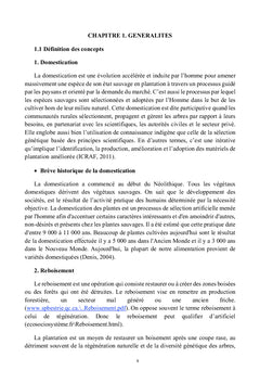 Domestication de deux especes locale pour l'agroforesterie et boisemen