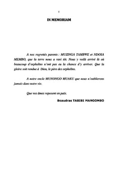 Etude comparative de l'évolution de la morbi-mortalité du paludisme