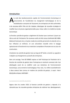 Le contrôle budgétaire au sein d'une entreprise de BTP