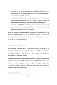 Le contrôle budgétaire au sein d'une entreprise de BTP