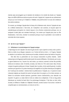 L'épopée antique