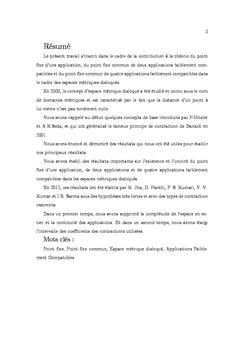 La théorie du point fixe dans un espace métrique disloqué