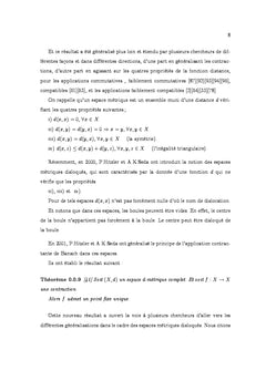 La théorie du point fixe dans un espace métrique disloqué