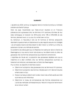 Les déterminants du désir de grossesse chez les femmes séropositives