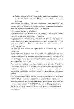 Les déterminants du désir de grossesse chez les femmes séropositives