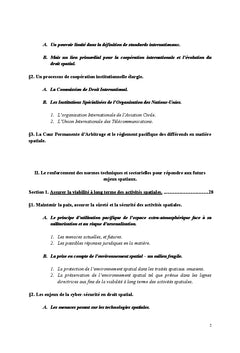 L'adaptation du droit de l'espace aux nouveaux défis en 2067