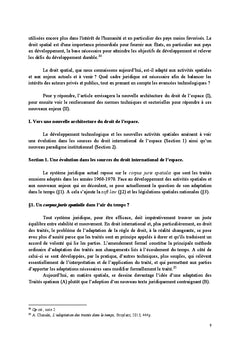L'adaptation du droit de l'espace aux nouveaux défis en 2067
