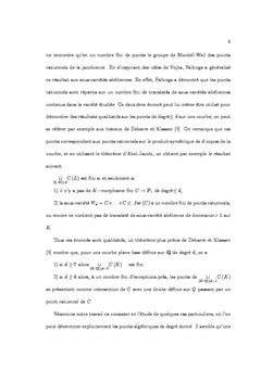 Geometrie algebrique / Theorie des nombres