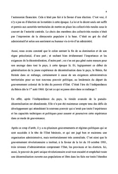 Décentralisation et pauvreté au Bénin : Quel avenir ?