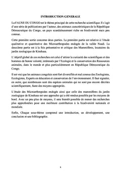 La Faune du Congo