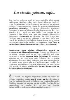 Recettes et menus pour l'hémochromatose