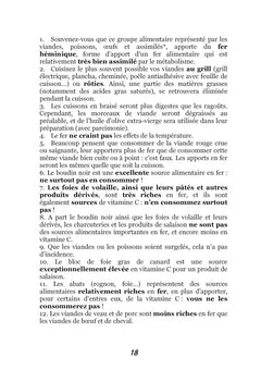 Recettes et menus pour l'hémochromatose