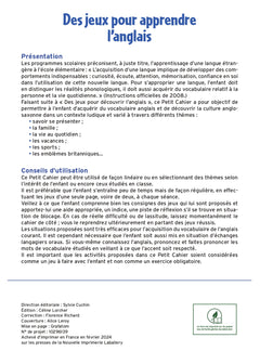 Des jeux pour apprendre l'anglais