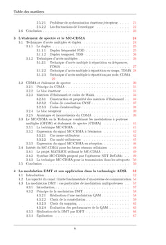 Techniques d'egalisation pour les communications à portuses multiples