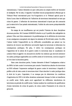 Le droit international humanitaire à l'épreuve du terrorisme