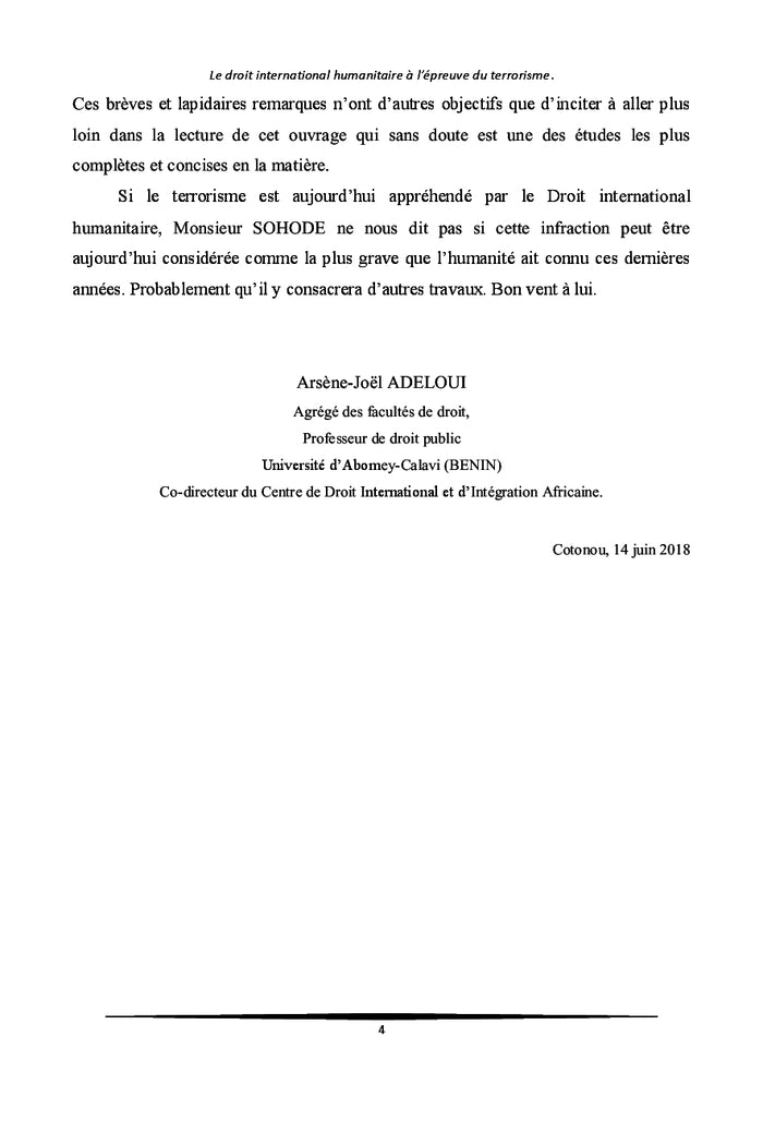 Le droit international humanitaire à l'épreuve du terrorisme