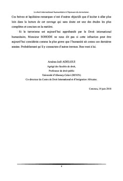 Le droit international humanitaire à l'épreuve du terrorisme